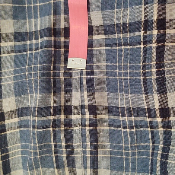 Ralph Lauren💙Dorchst Blue Plaid Linen Shirt, Medium 🆕 - Picture 15 of 15